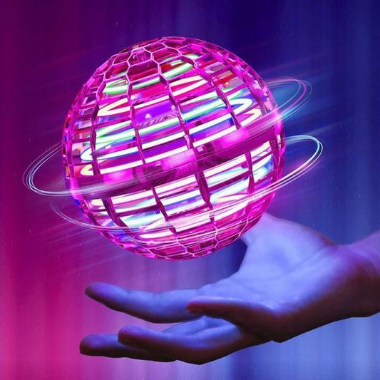 Flynova Pro Fliegen Ball Spielzeug Spinner Handgemachtes Hubschrauber Dron Hoverball Mini UFO mit leichten RGB Kids Jungen Mädchen Geschenke