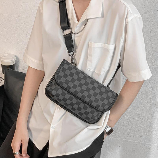 Fashion Street Kültéri mobiltelefon táska férfi táska divatos válltáska