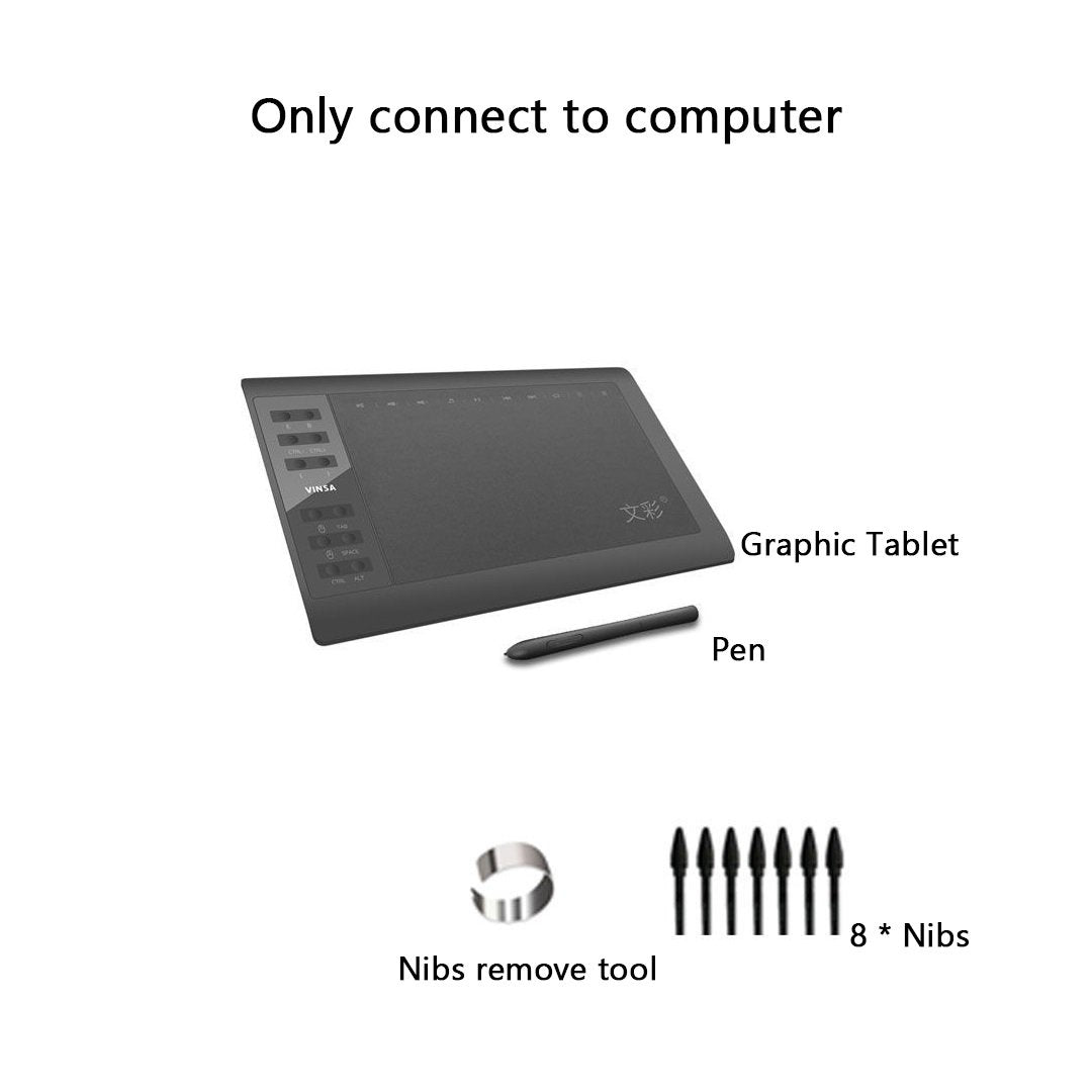 Prenosné digitálne pripojenie tabletu s digitálnym tabletom mobilného telefónu na kreslenie s tlakovým interaktívnym grafickým tablom